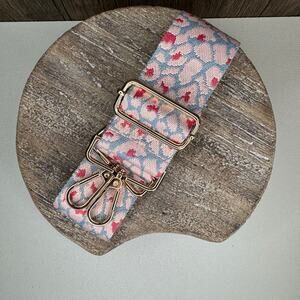 Wide Pink Animal Print Purse Strap Adjustable Crossbody Guitar Strap FAST SHIP
